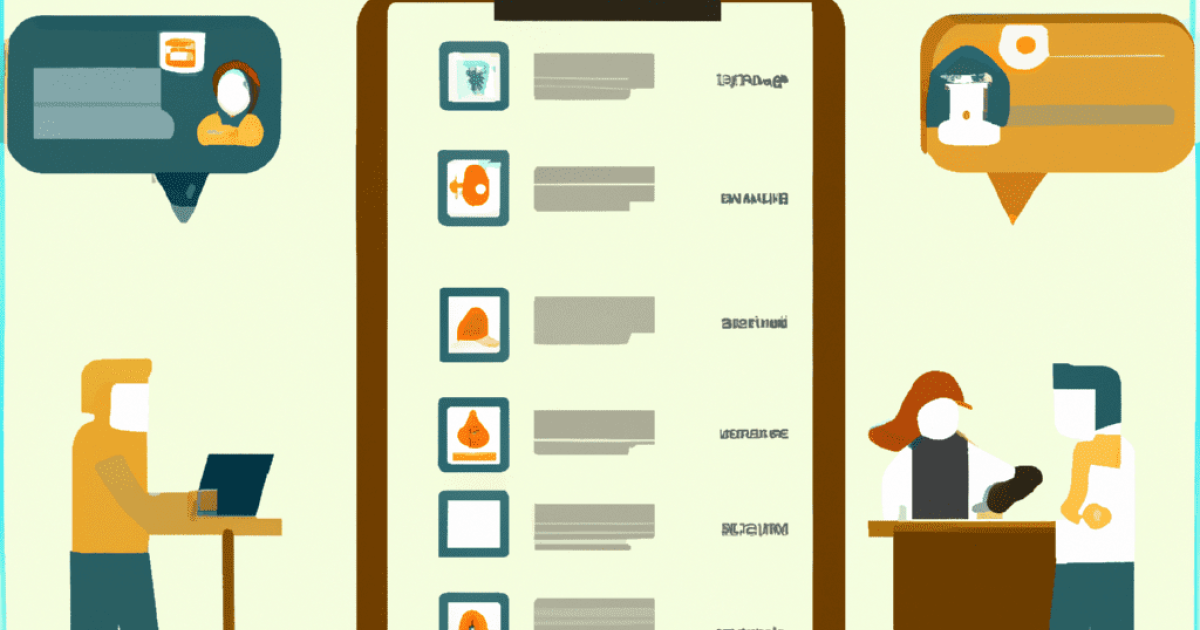 'Organizational employee survey' gecreëerd door het Dall-E, Open AI systeem. Enquête